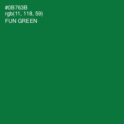 #0B763B - Fun Green Color Image